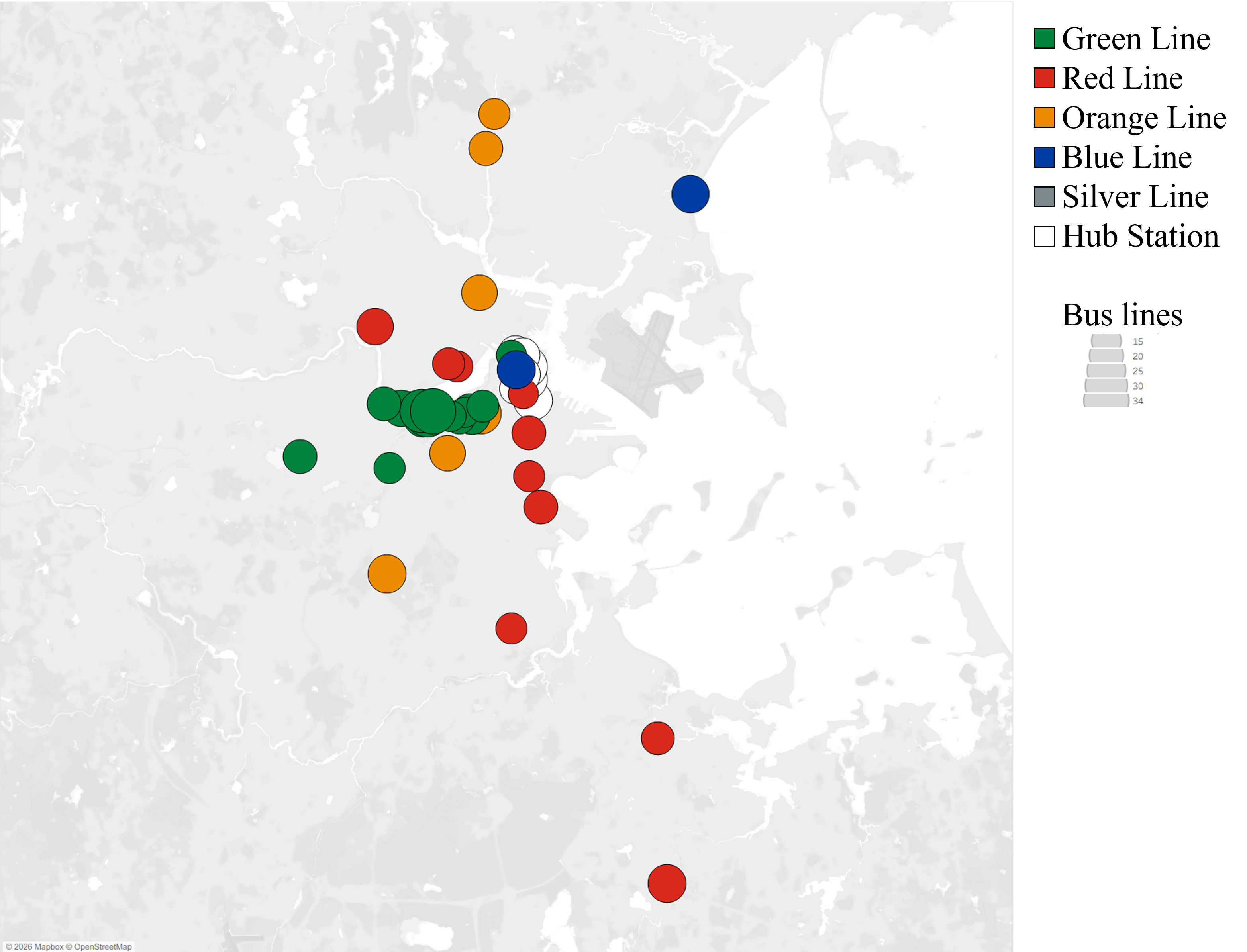 Merged station distribution
